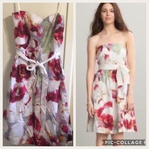 Banana Republic strapless print dress, sz  10